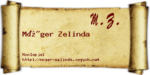 Móger Zelinda névjegykártya